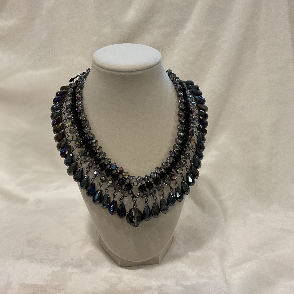 Chico’s Faux Crystal Bib Necklace